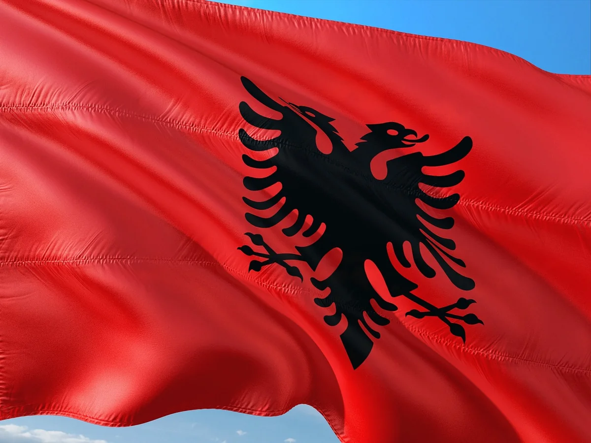banner, flag, albania - iptv albania