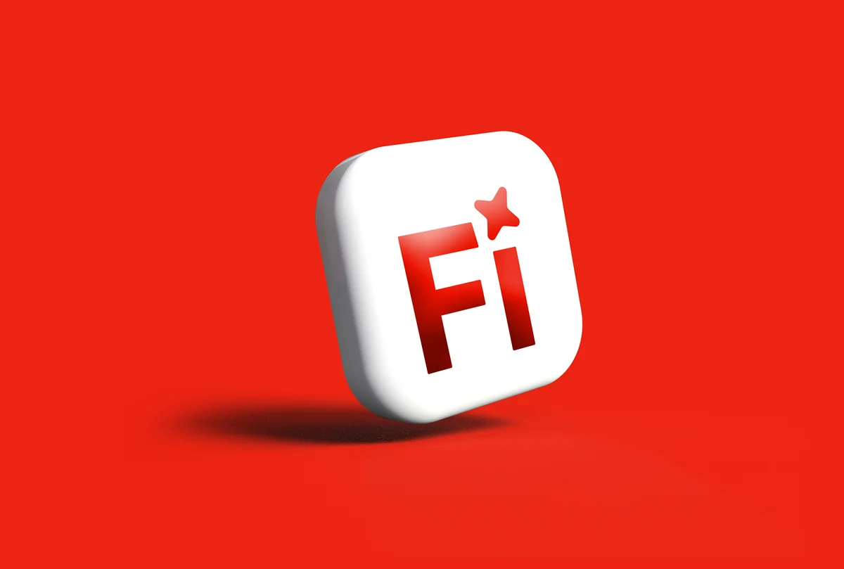 White adobe flash icon with red star on red background - iptv italia