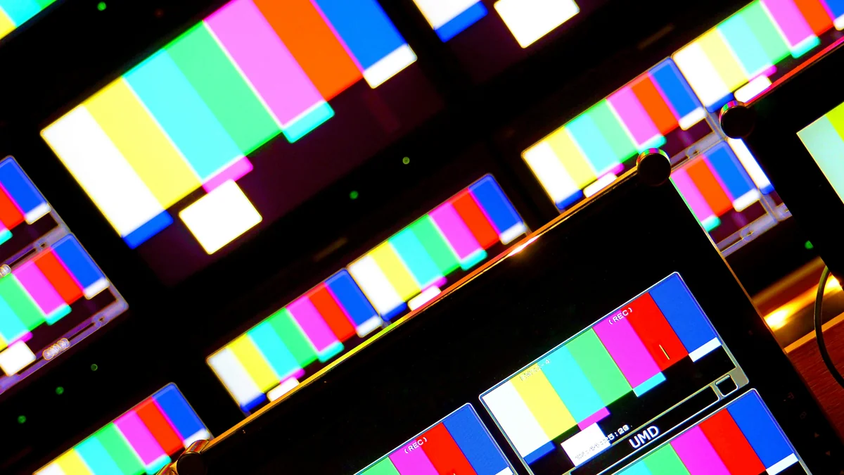 black blue green purple and pink multi color glass window - iptv italia