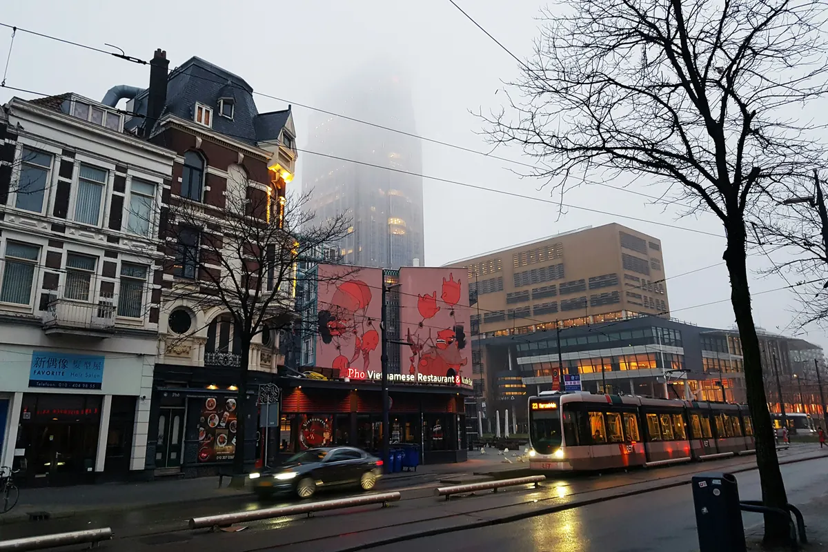 tram on asphalt road - iptv netherlands