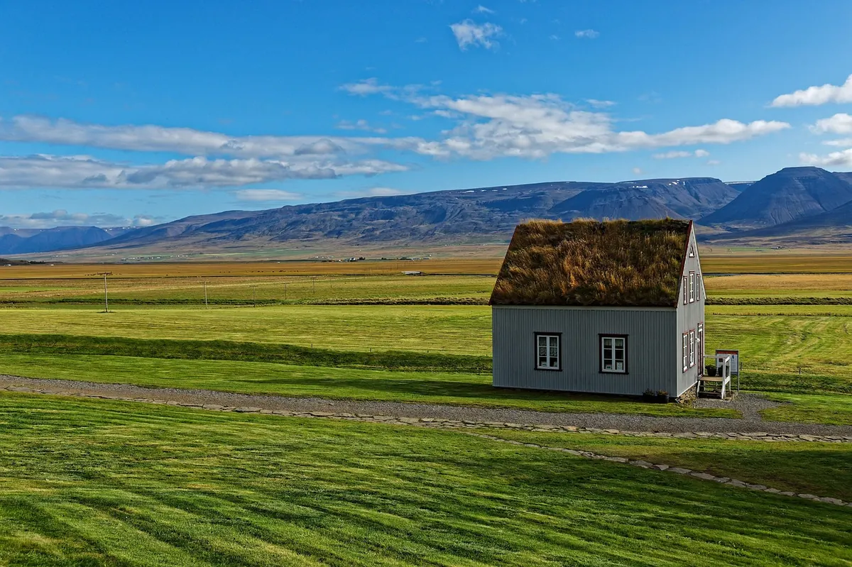 house, field, rural, meadow, landscape, village, mountains, road, trail, nature, countryside, nordic, iceland - iptv nordic